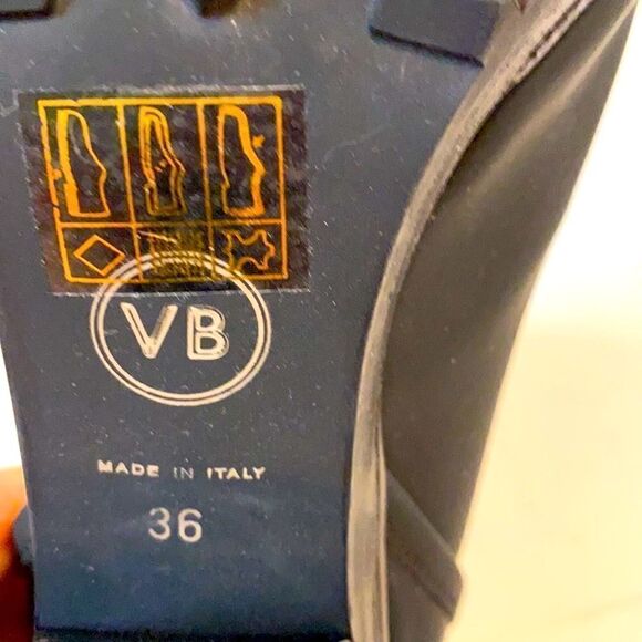 Veronica Beard Lug Sole Leather Boots with Laces Size 36 - Picture 5 of 9